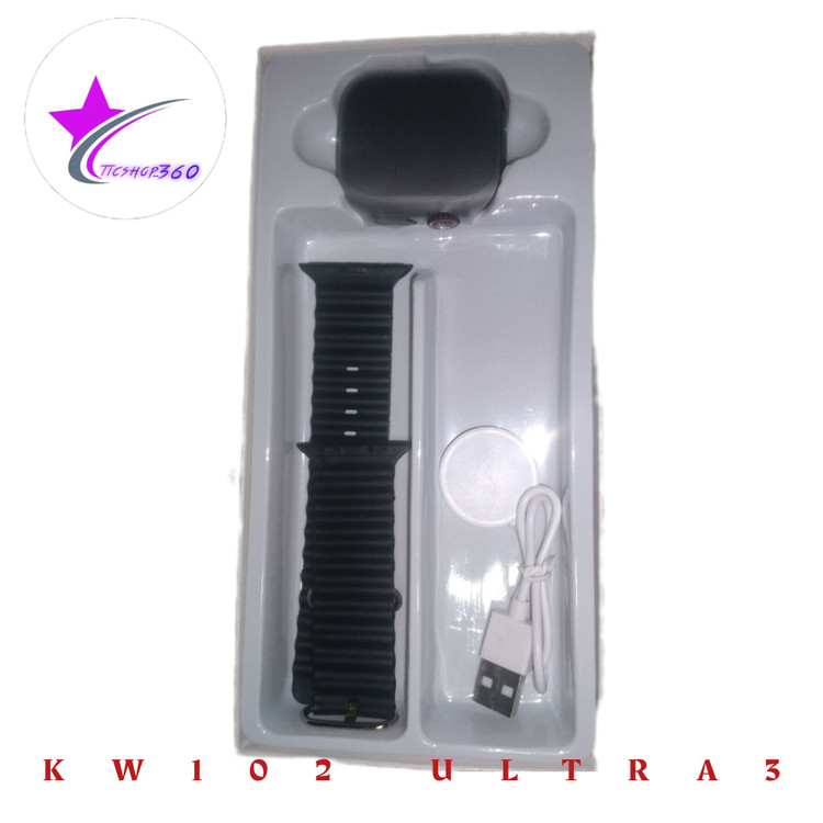 ساعت هوشمند kw مدل102ultra3ساعتی زیبا و خوش دست